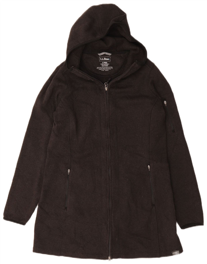 L.L.Bean Abrigo con capucha para mujer UK 10 Pequeño Poliéster gris