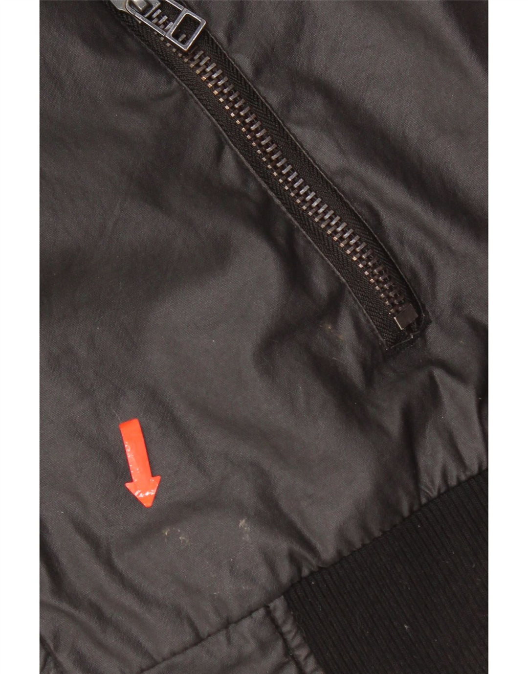 Vintage hombres chaqueta utilitaria Reino Unido 40 algodón negro grande