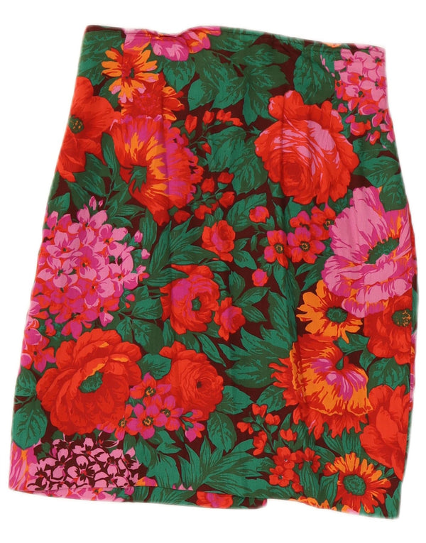 Marella Falda lápiz para mujer UK 40 Medium W28 Algodón floral multicolor