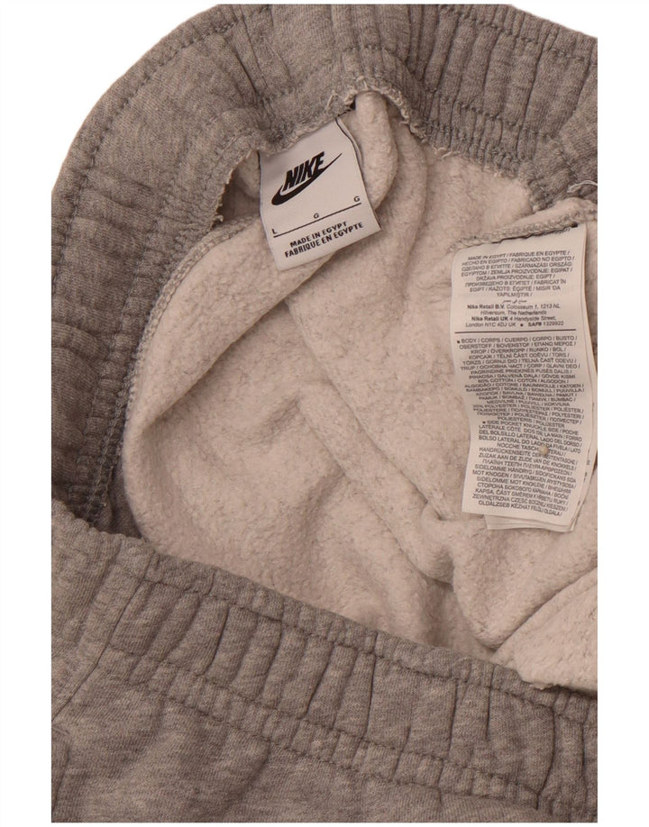 NIKE Hombre Pantalones de Chándal Joggers Large Gris Algodón