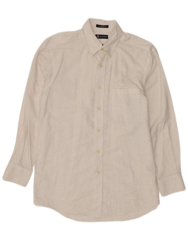 Chaps Camisa para hombre talla 15 1/2 mediana algodón blanco