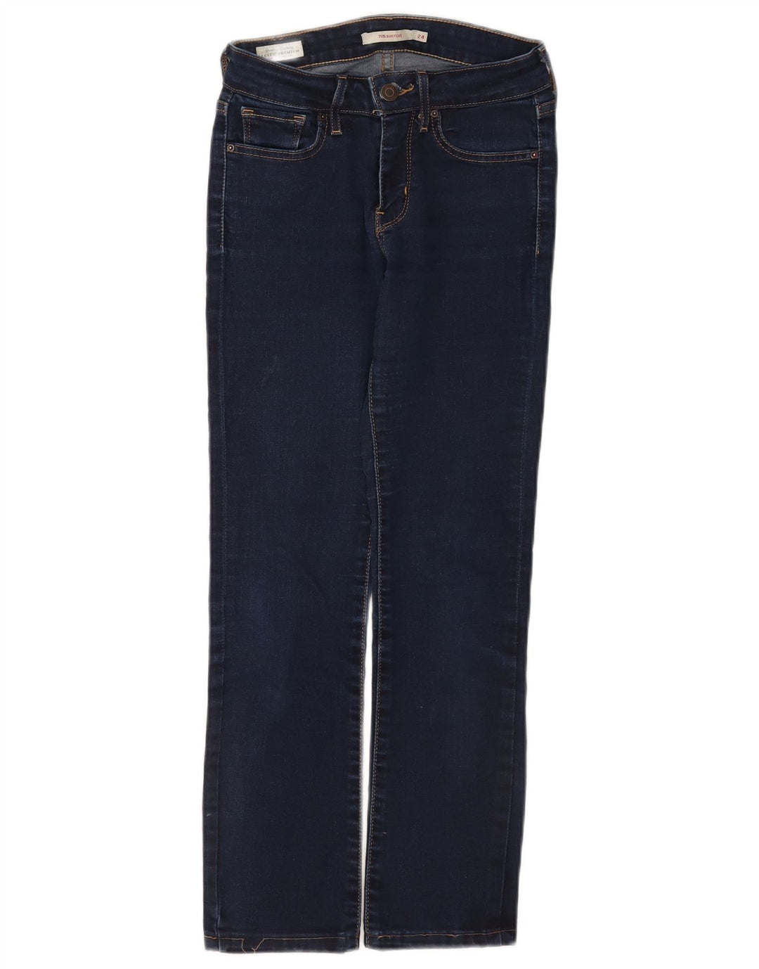 Levi's Mujer 715 Bootcut Jeans W24 L26 Algodón Azul Marino