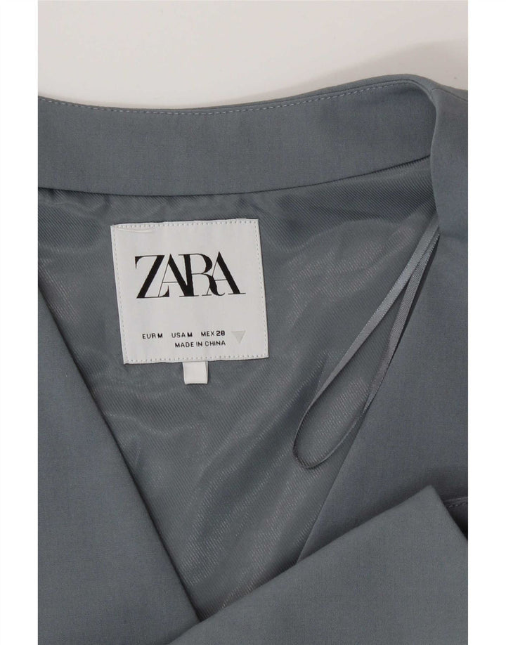 Chaleco Zara Mujer UK 42 Poliéster Gris Medio