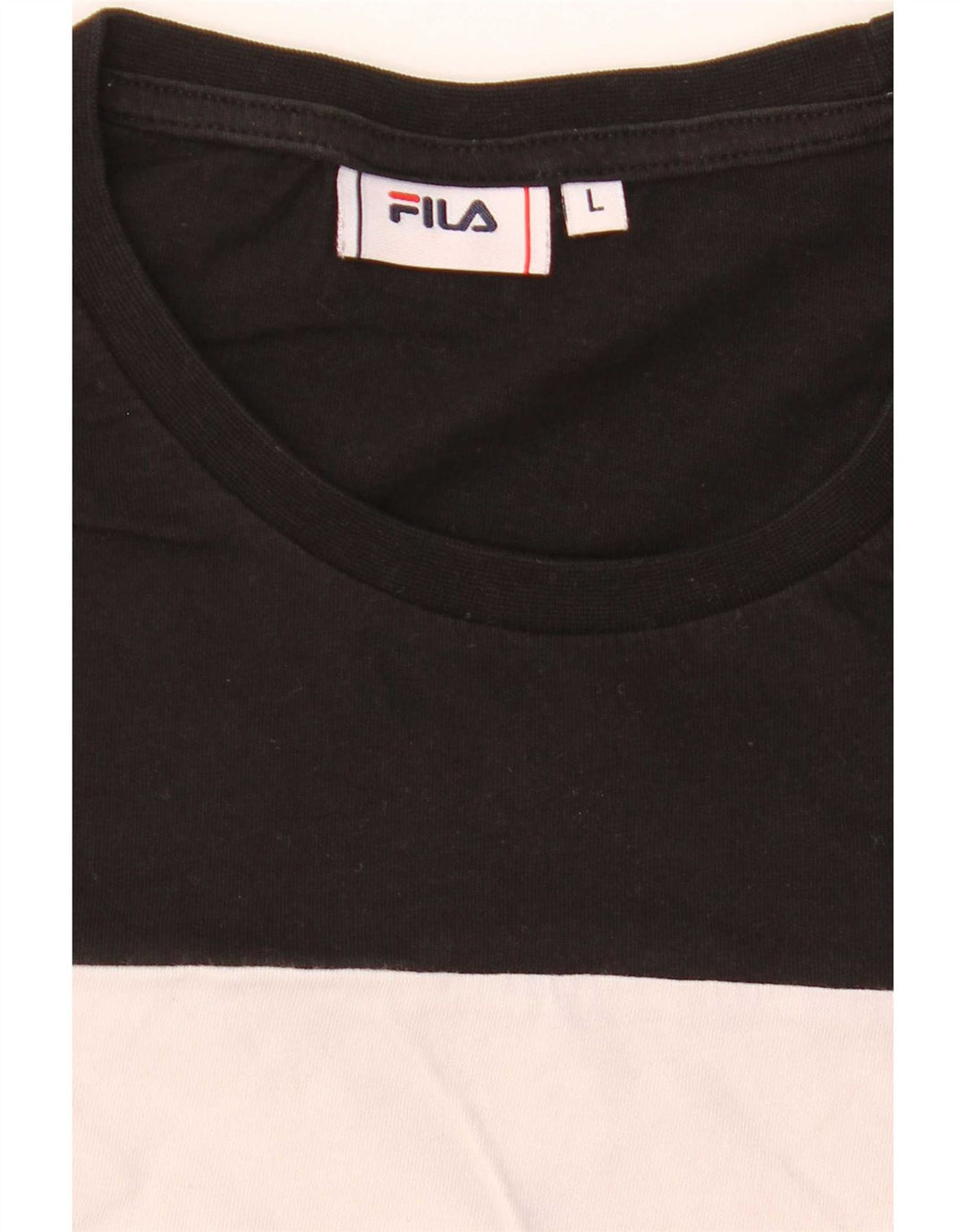 Fila Camiseta gráfica para hombre Top grande multicolor con bloques de color