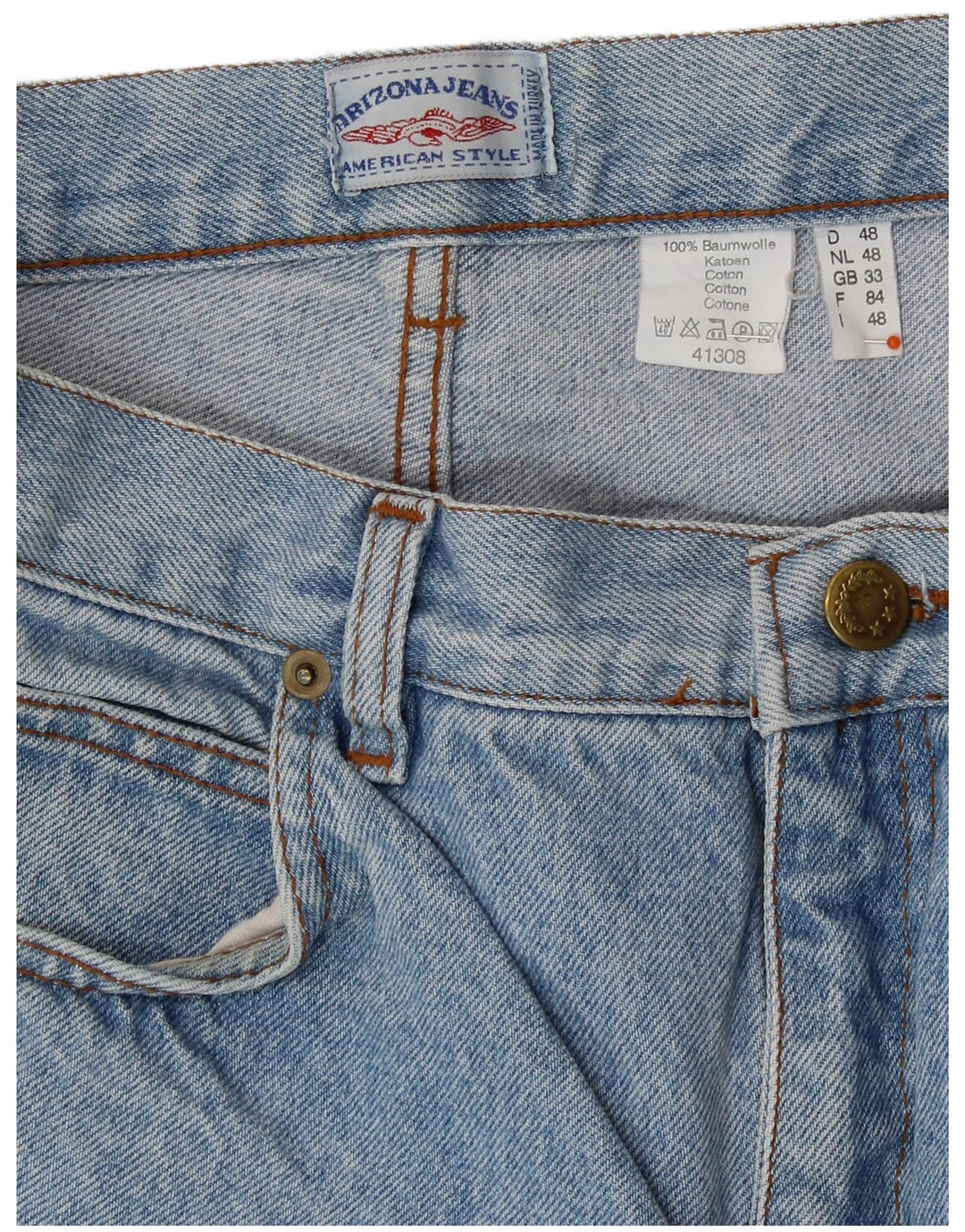 ARIZONA Pantalones cortos de mezclilla de cintura alta para mujer W33 Algodón azul grande