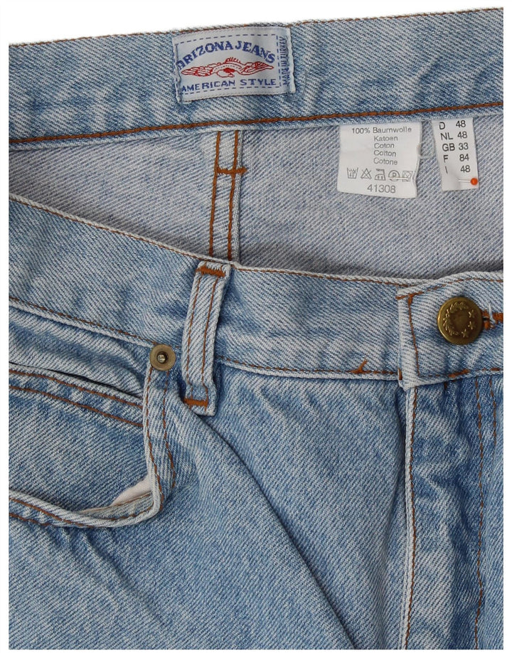 ARIZONA Pantalones cortos de mezclilla de cintura alta para mujer W33 Algodón azul grande