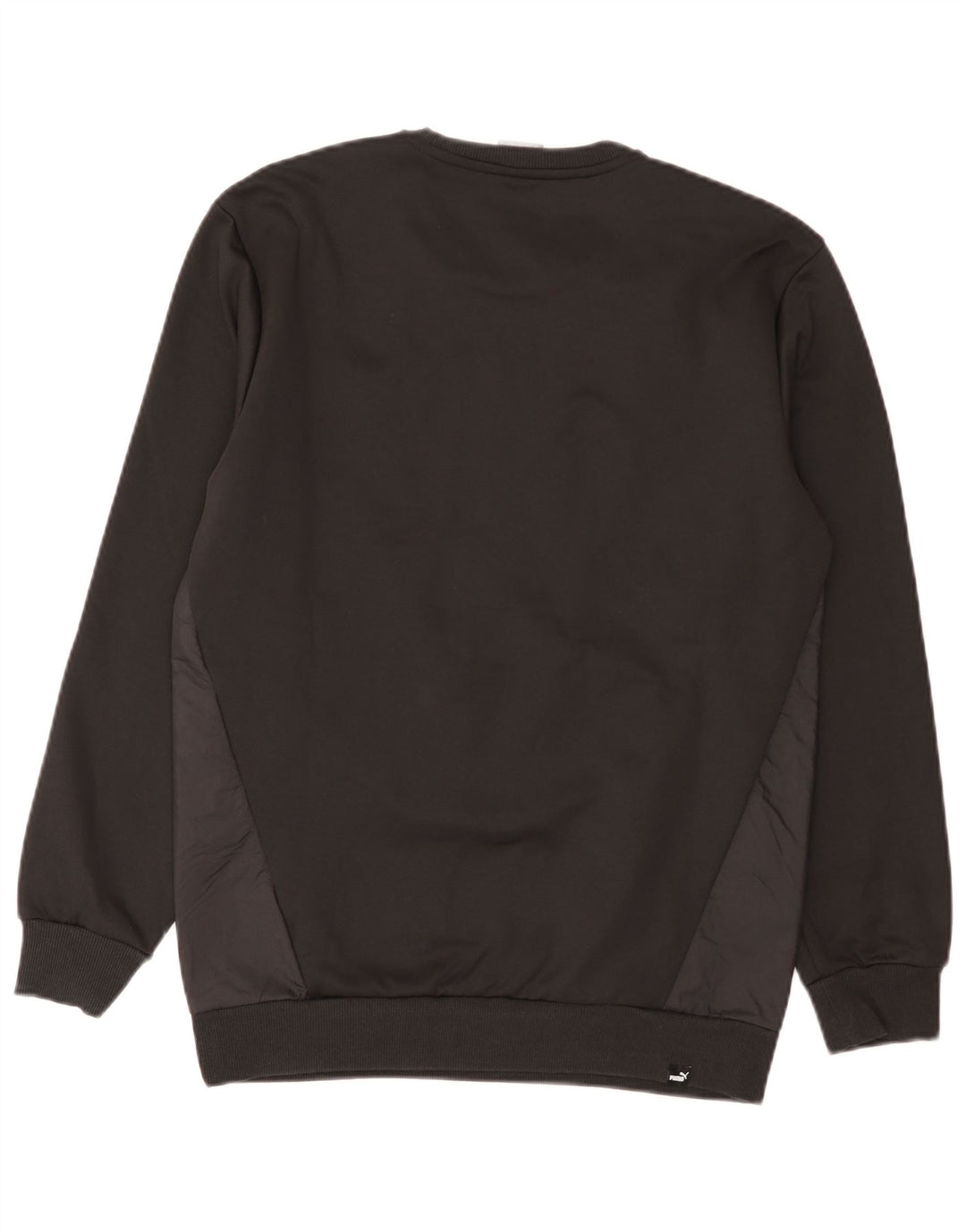 Puma Hombre Sudadera Jumper Small Negro Colorblock Algodón