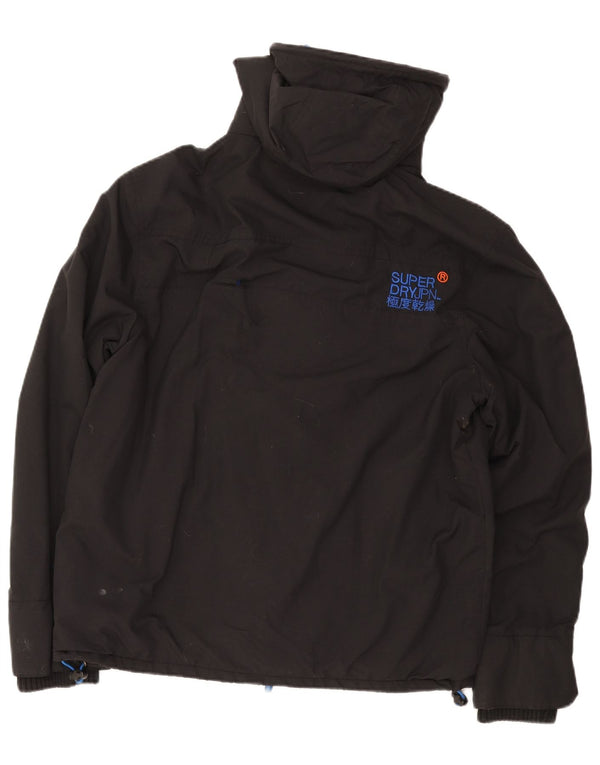 Superdry Chaqueta Cortavientos con Capucha Windcheater para Hombre UK 42 XL Negro