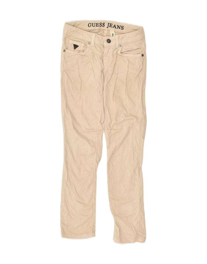 GUESS Boys Skinny Jeans 7-8 Years W22 L24  Beige Cotton | Vintage Guess | Thrift | Second-Hand Guess | Used Clothing | Messina Hembry 