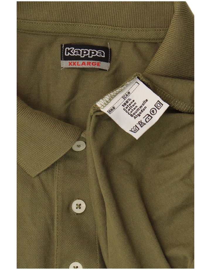 Kappa Polo Hombre 2XL Caqui Algodón