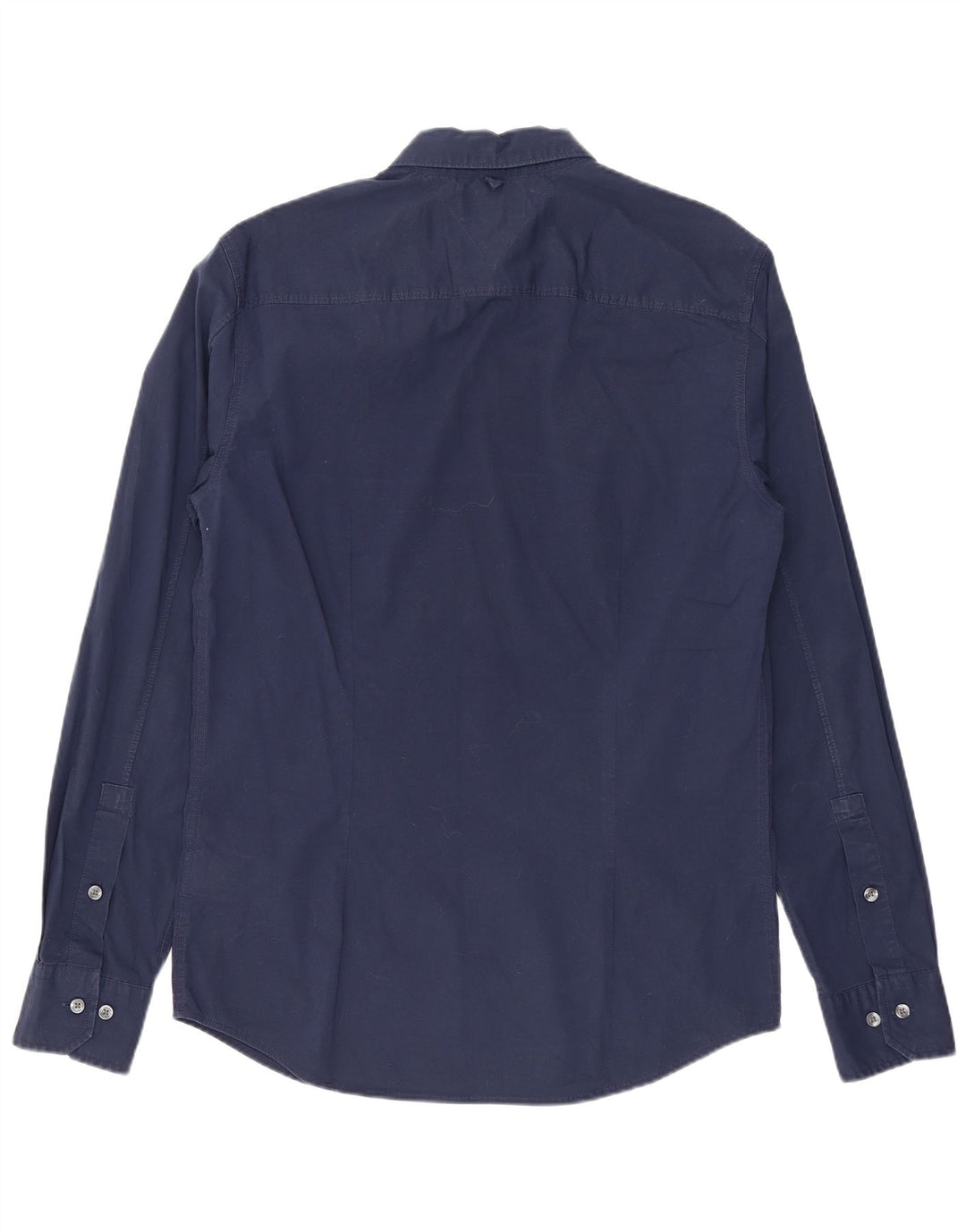 Camisa Tommy Hilfiger Hombre Slim Fit Algodón Azul Marino Medio