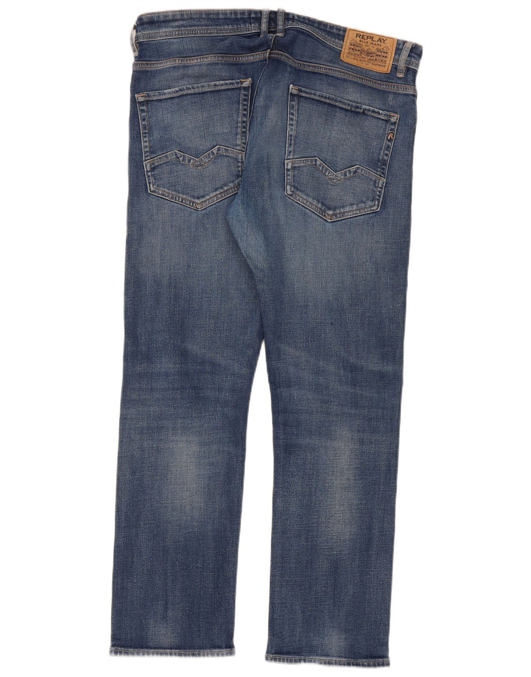 Replay Vaqueros Rectos Rocco para Hombre W36 L30 Azul