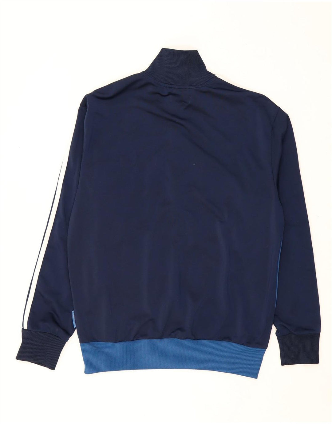 ADIDAS Hombre Chándal Top Chaqueta Medio Azul Marino Colorblock Poliéster
