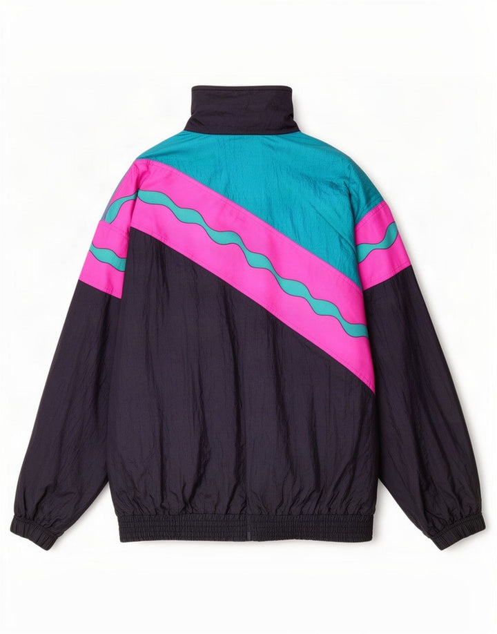 Sergio Tacchini Chaqueta de chándal para hombre IT 46 Small Azul marino Colorblock