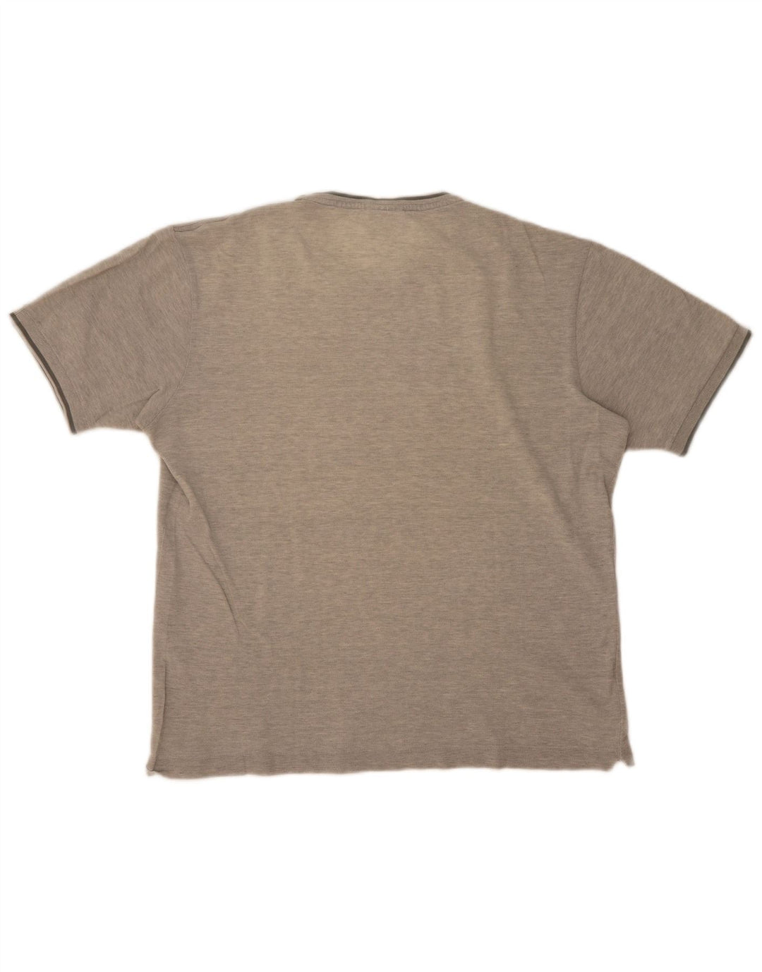 Lacoste Camiseta para hombre talla 5 grande algodón moteado gris