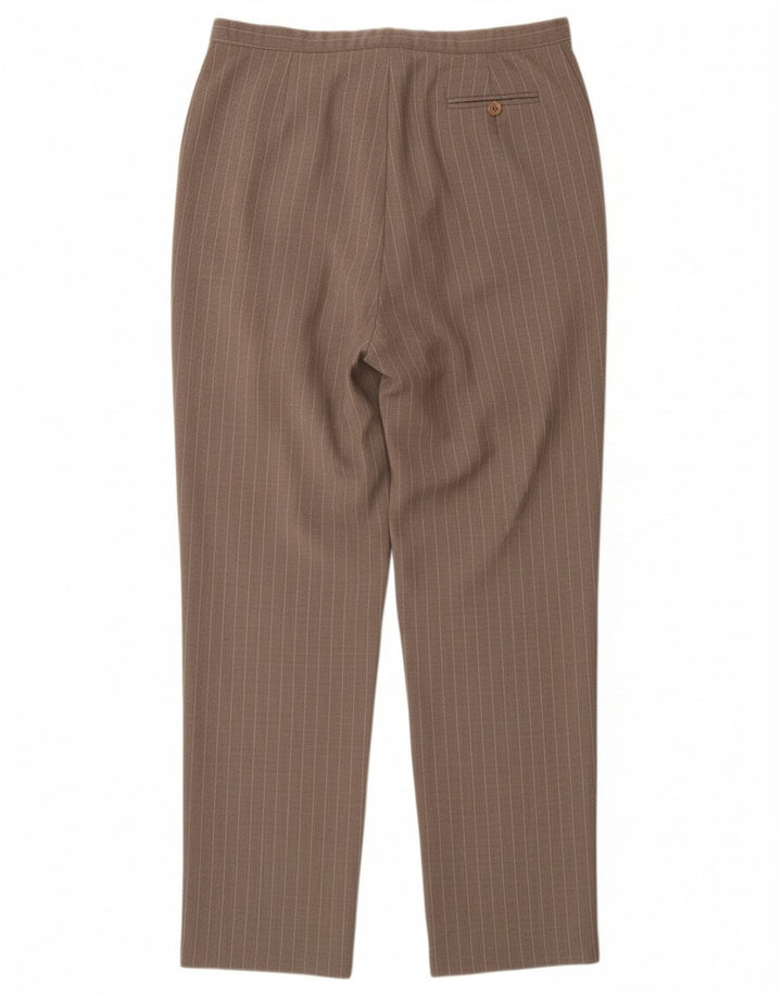 LAURA ASHLEY Pantalones de traje de cintura alta para mujer UK 40 Large W32 L31 Gris