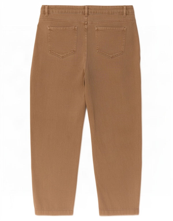 Marks & Spencer Jeans Per Una Sueltos para Mujer Reino Unido 44 Grande W33 L27 Algodón Beige