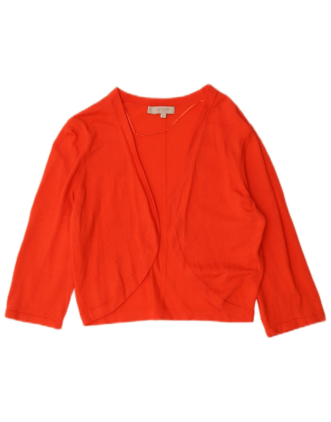 Hobbs Cárdigan corto de manga 3/4 para mujer UK 40 Modal naranja mediano