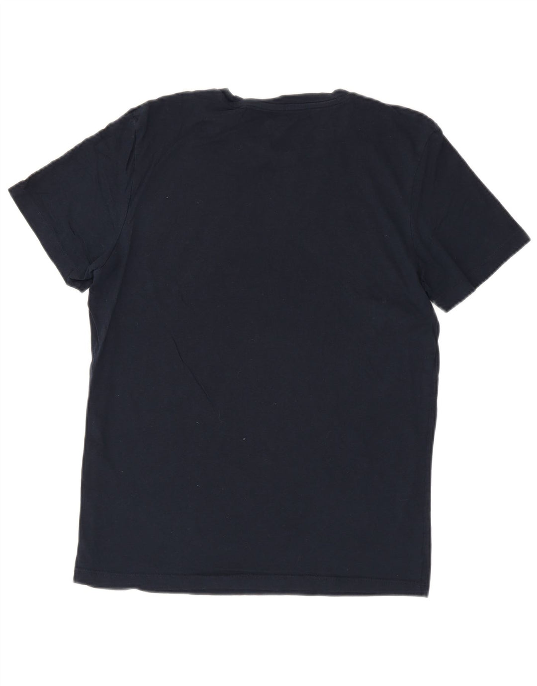 JACK & JONES Mens Graphic T-Shirt Top Medium Navy Blue Cotton