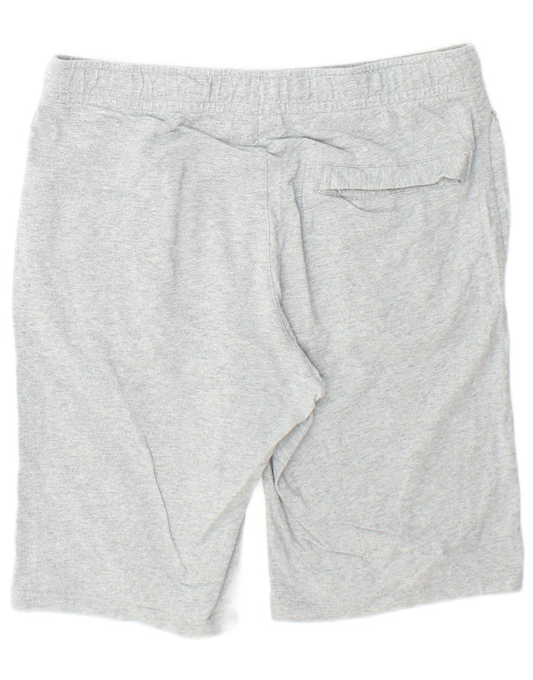 Pantalones cortos deportivos Nike para hombre de algodón gris medio