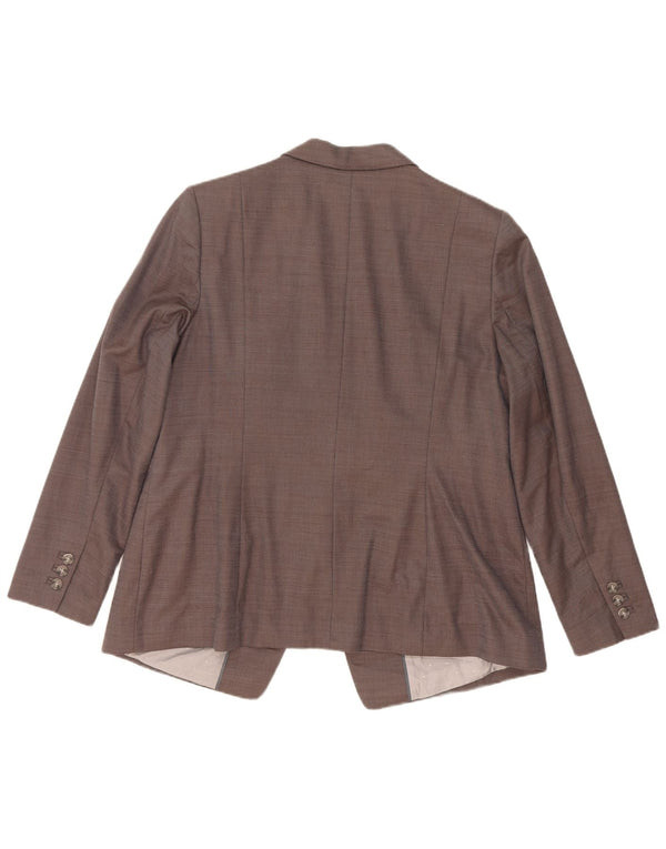 Marks & Spencer Chaqueta tipo blazer con 1 botón para mujer UK 40 XL Viscosa gris