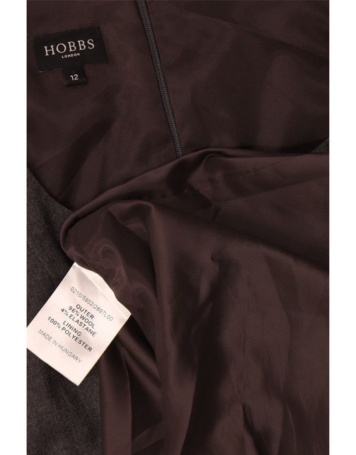 Hobbs Vestido tubo para mujer UK 12 Lana gris medio