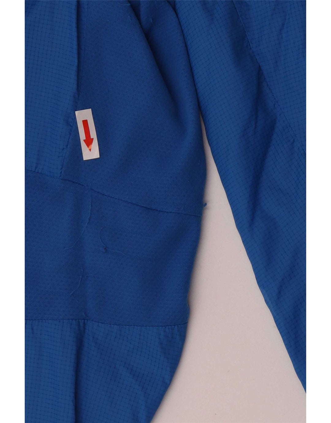Puma Chaqueta impermeable con capucha para hombre UK 42 XL Nylon a cuadros azules