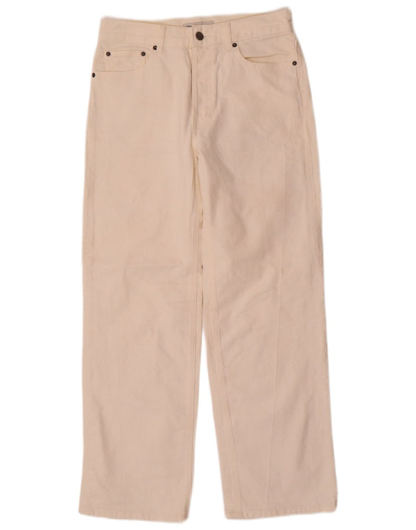 Zara Vaqueros Rectos Mujer EU 36 XS W26 L29 Blanco