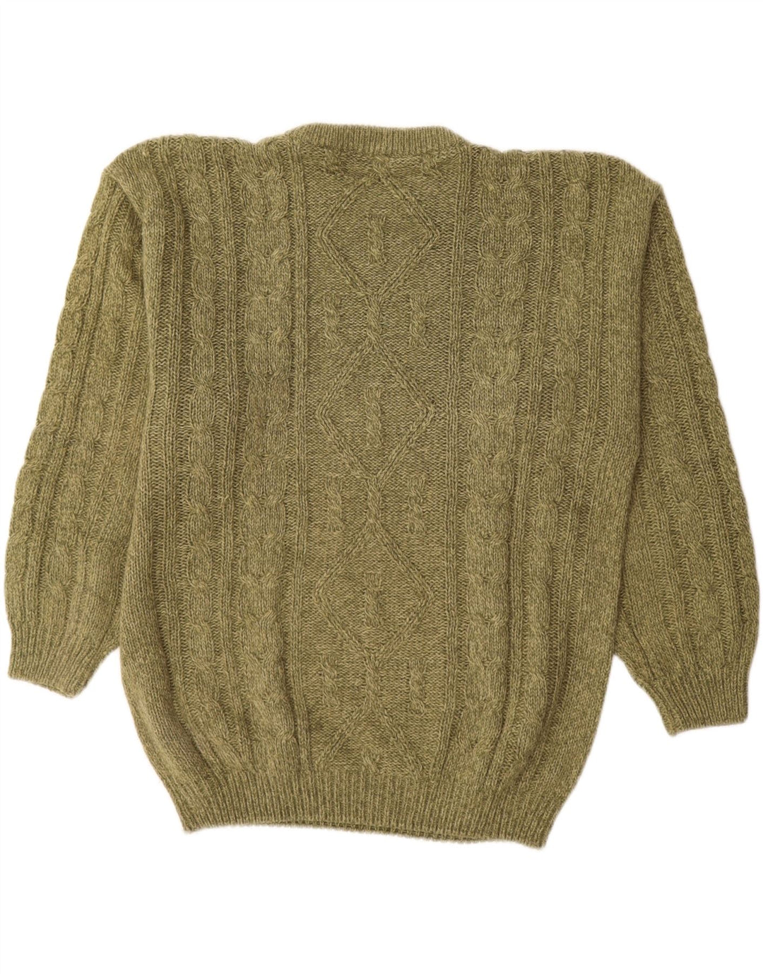 Canda - Jersey de cuello redondo para hombre, acrílico verde grande