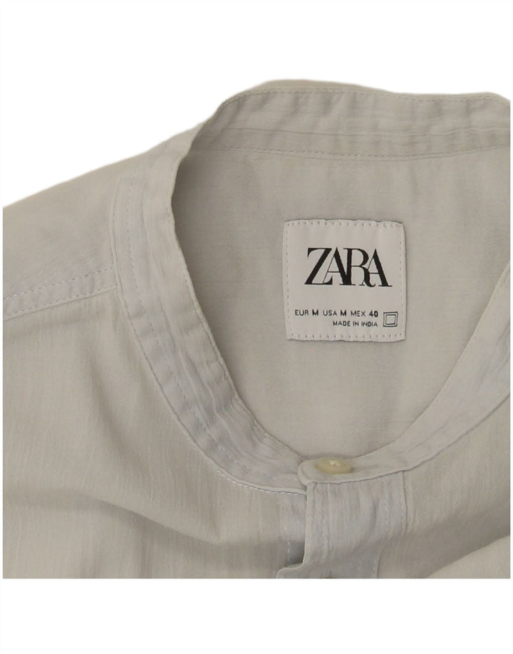 Zara Hombre Camisa Azul Medio