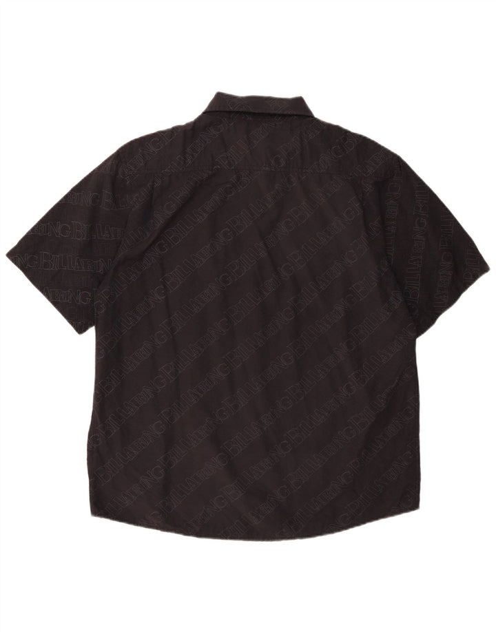 Billabong Mens Graphic Camisa De Manga Corta De Algodón Negro Mediano