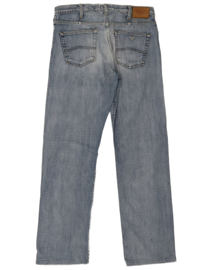 Vaqueros Armani Hombre Rectos W34 L31 Algodón Azul