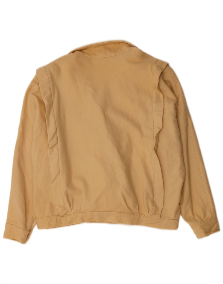 VINTAGE Womens Bomber Jacket UK 18 XL Beige