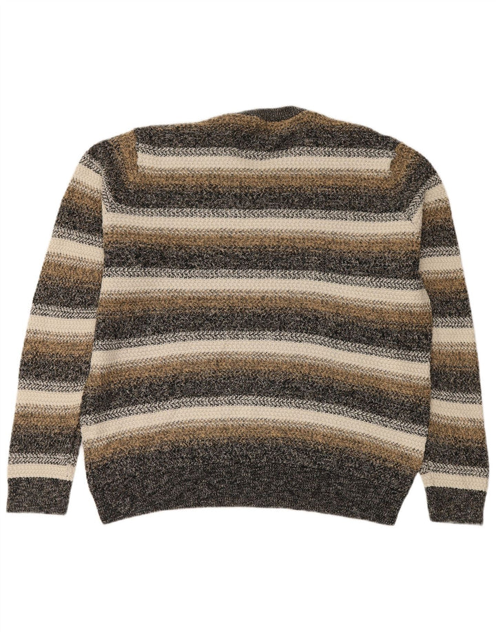 Marks & Spencer Jersey con Cuello Redondo para Hombre XL Rayas Multicolores