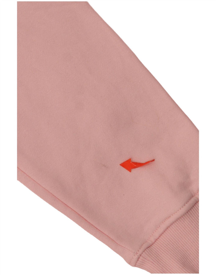 ELLESSE Jersey con capucha para mujer UK 12 Algodón rosa medio