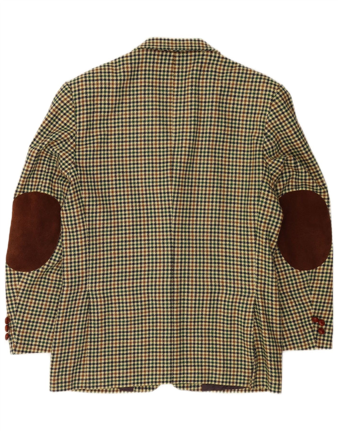 Wampum Chaqueta tipo blazer de 3 botones para hombre UK 38 Medium Pata de gallo multicolor