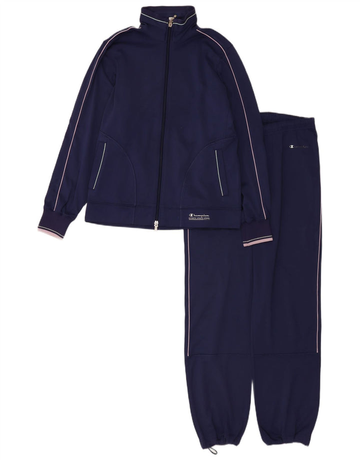 Champion Chándal completo de corte holgado para mujer UK 10 Small Poliéster azul marino
