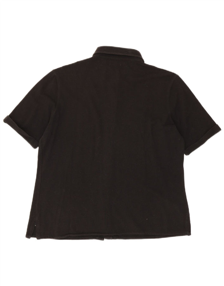 Belfe Camisa Manga Corta Mujer IT 48 XL Algodón Negro
