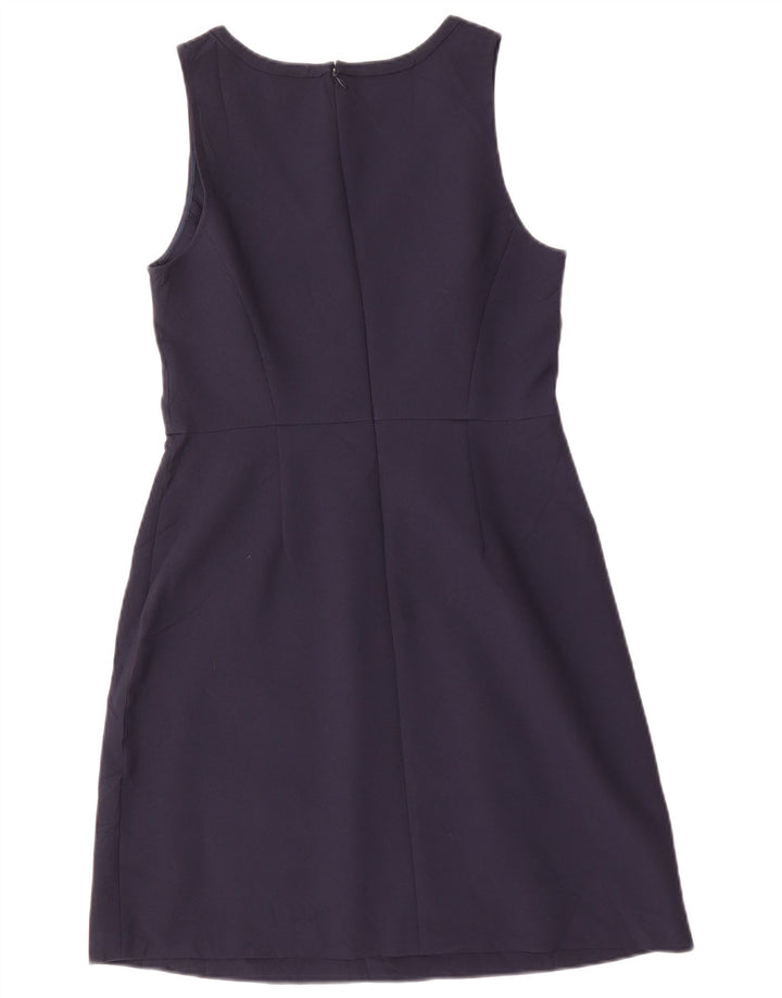 J. CREW Vestido sin mangas para mujer US 6 Medio Azul Marino Poliéster