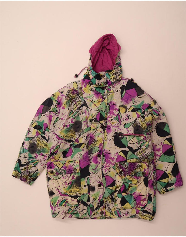 Gil Bret Chaqueta acolchada con capucha para mujer UK 46 Grande Poliamida multicolor