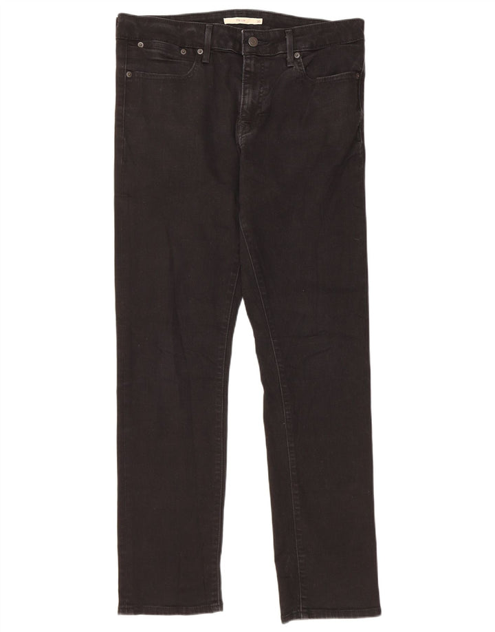 Levi's Mujer 712 Slim Jeans W30 L30 Algodón Negro