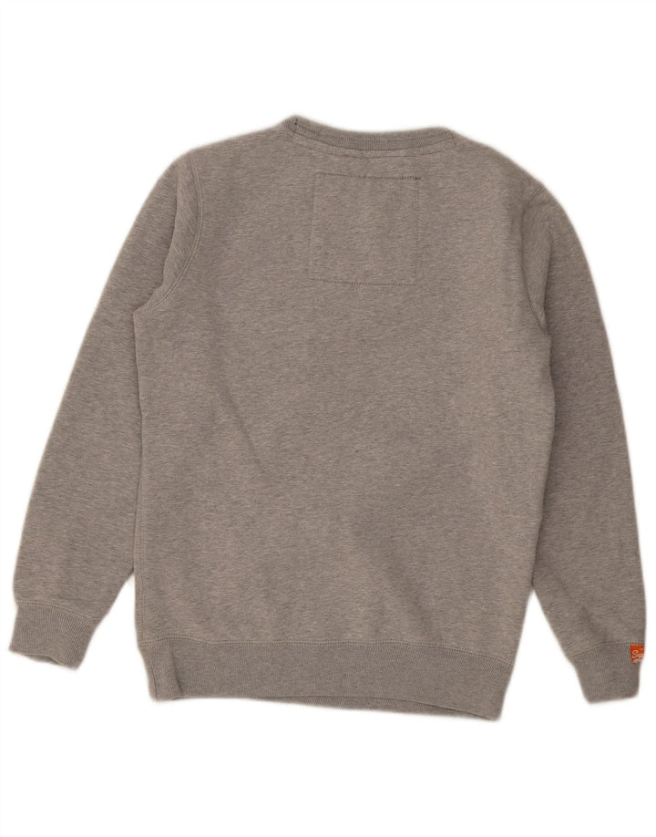 Superdry Hombre Sudadera Gráfica Jersey De Algodón Con Motivos Grises Pequeños