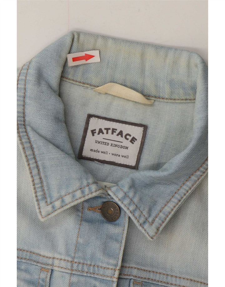 Chaqueta vaquera para mujer Fat Face UK 12 Algodón azul medio