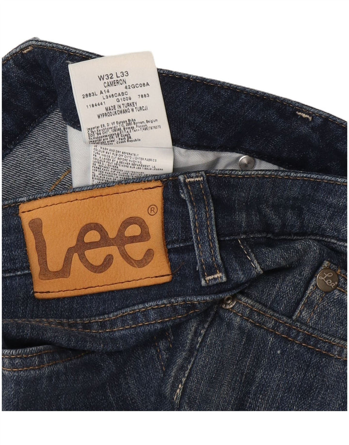Vaqueros Lee Cameron Rectos Mujer W32 L29 Algodón Azul Marino