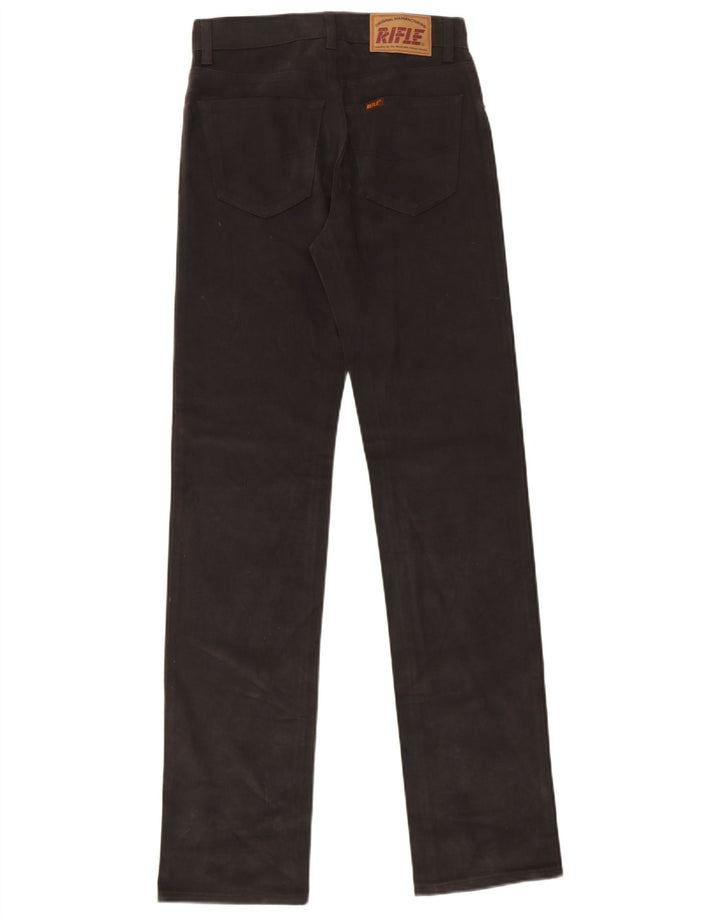 Vaqueros rectos para hombre Rifle W28 L34 Algodón negro