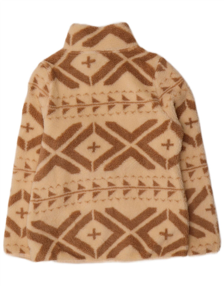 Basile Chaqueta polar para mujer Reino Unido 40 Grande Beige Fair Isle Poliéster