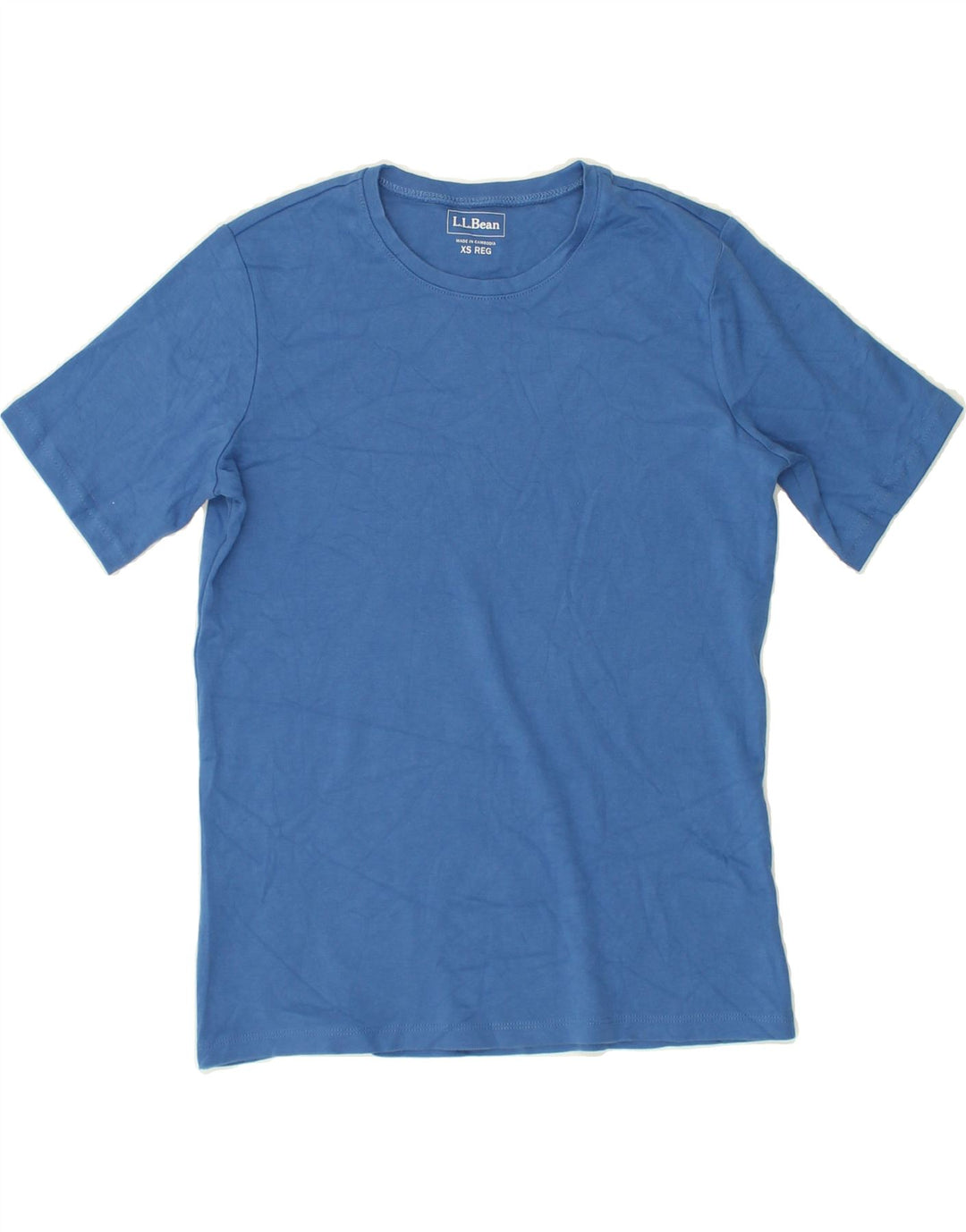 L.L.BEAN Mens T-Shirt Top XS Blue Cotton | Vintage L.L.Bean | Thrift | Second-Hand L.L.Bean | Used Clothing | Messina Hembry 