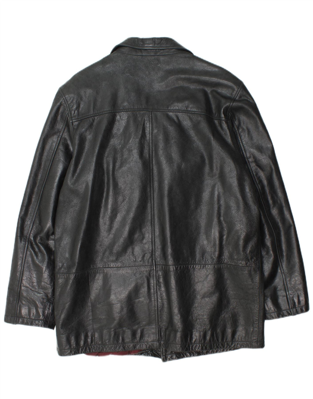 MONTANA Chaqueta de cuero para hombre UK 36 Small Cuero negro