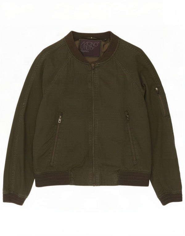 Chaqueta bomber Superdry para hombre ES 36 Small Khaki Lyocell