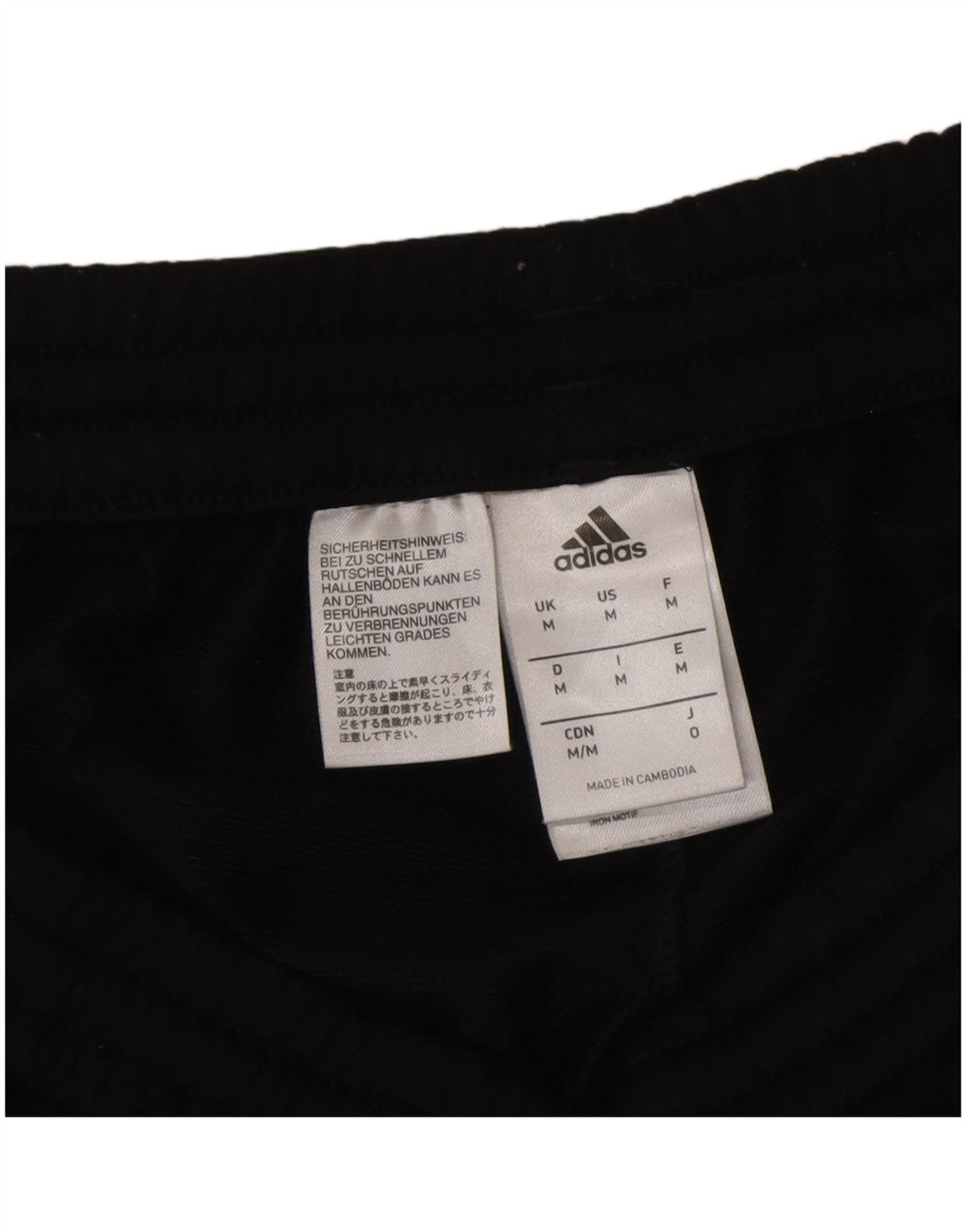 Adidas Hombre Pantalones De Chándal Gráfico Joggers Medium Negro Poliéster